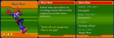 Blast Man CD by Eddy64
Given how different some Robot Master to Navi conversions were, I'm just going to go with this guy counting as a Robot Master counterpart to BlastMan.EXE from BN6.
