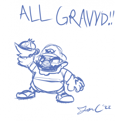 All Gravy'd by Jon Causith
Sometimes a line just sounds like something else.  And according to Jon, apparently in the new Strikers game, Wario just wants some gravy.
