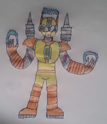 Arc Man by Gabriel Dreemurr
A rendition of my electric Robot Master, Arc Man.  Fully charged!
