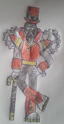 Gear Man by Gabriel Dreemurr
A rendition of Gear Man, my steampunk Robot Master!
