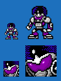 Disco Man sprite sample
A little more work for the Mega Man Mythril project, I made a base sprite for Disco Man, and even made a portrait icon for him.  Groovy!
