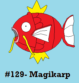 Magikarp by Dragoonknight717
...Would you believe I trained one of these to Lv 100?...  And I'm not talking the high-level ones you can fish up in 4th gen.  I trained this poor little fish all the way back on Blue.
