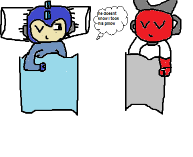 Light's Sleeping Robots by thesonicgalaxy
Though this raises the question, how long would a pillow last with Cut Man using it?
