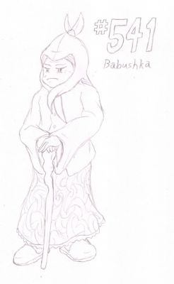 541 - Babushka
Babushka the Swadloon is rather a doting sort, seeing herself as sort of a grandmother to everyone.  She is kind and caring, but can be quite intimidating should you end up on the wrong side of one of her scoldings.
