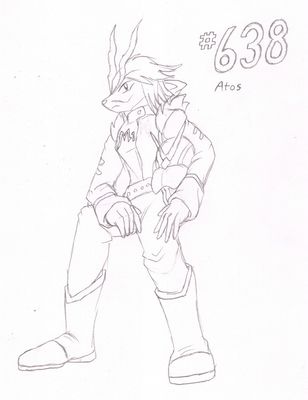 638 - Atos
Atos is the leader of the Musketeers, a motocross team.  In their spare time, however, they work as vigilantes, working to keep peace in their town.  Atos is generally rather stoic and serious, having a strong sense of justice.  He trusts his teammates, Po and Aram, with his life.
