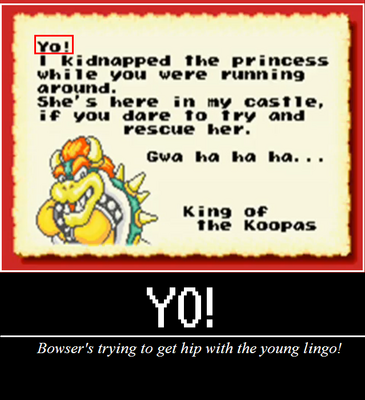 A Hip and Young Bowser by Bowserslave
One does have to wonder just how Bowserslave feels seeing his boss's attitude in the late 80s...
