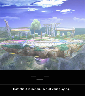 Battlefield by Bowserslave
......I've never noticed the face before..... and now I can't unsee it.
