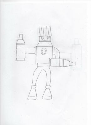 Bond Man by TPPR10
This Robot Master seems to be based around adhesives, possibly using a glue type weapon?
