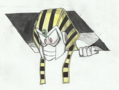 Celing Pharaoh Man by Natrium
...I have no idea.  And from Natrium's own words, neither did he ^_^;
