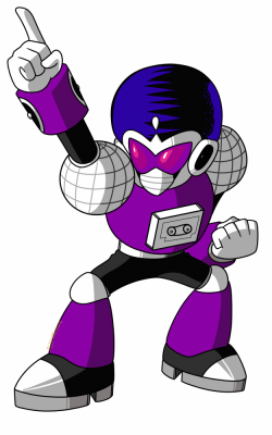 Disco Man by Alex
Out of nowhere, I was surprised by this awesome rendition of one of my custom Robot Masters, Disco Man, with word that more would follow.  It's awesome to see them come to life like this ^_^
