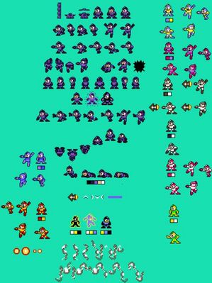 Dark Mega Man by tAllShyguySkullLand
Dark Mega Man evidently has it out for me in the artist's storyline, and has thus collected the weapons of various Nightmare Bosses.
