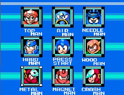 If Mega Man II was on NES by DelralionV2
MMII's selection of bosses from MM2 and 3 are shown here in an NES select screen.
