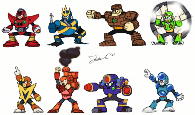 MM5 Robot Masters by Jon Causith
A nice group shot of the cast of Mega Man 5!
