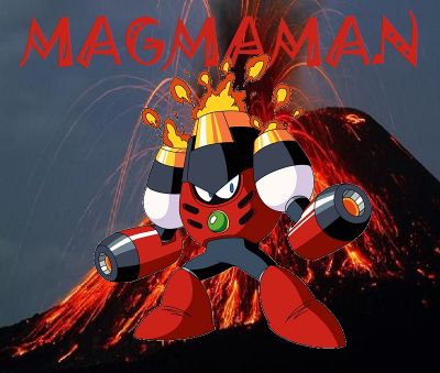 Magma Man by Henry
Do you have to call him Lava Man if he's above ground like this?

