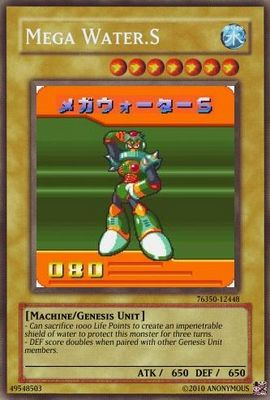Mega Water S by cardmaster9
This one is quite a defensive tank, able to raise his defense when played with his teammates, and even able to shield himself for three turns!
