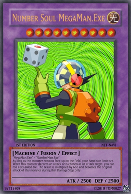 NumberSoul Megaman EXE Card by Tom0027
A clever way of utilizing a Soul Unison, making them Fusion cards ^_^  Here we have a card for NumberSoul.
