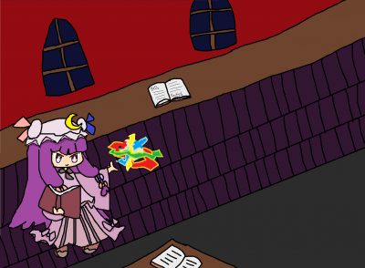 Patchouli's Library by Raul Molar
Patchy is pretty high up on my favorite characters list.  The sheer variety of her spell cards is interesting.
