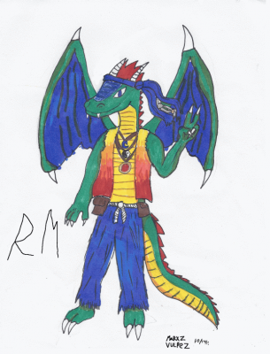 Roahm by Marxz Vulpez
Quite a nice rendition of my dragon form here, very nice and colorful!
