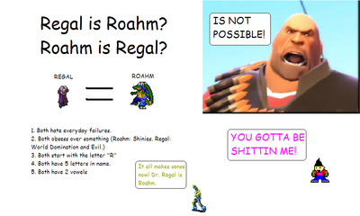 Roahm is Regal by Bowserslave
Evidently, random weirdness happened on my channel again, and now I've been equated to Regal from MMBN...  Weird how many similarities there are though... except I'm fairly sure I'm not evil...
