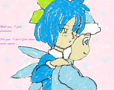 Cirno and Ice Man by IrukaAoi
These two just look so nice together.  Cirno's declaration here seems very sweet.
