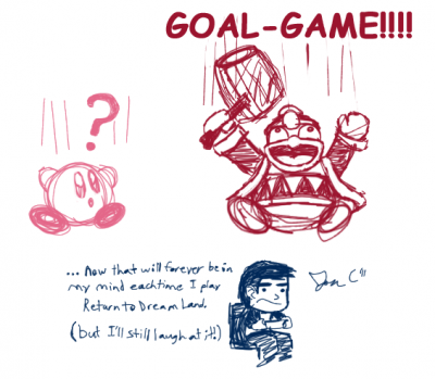 The Greatest Ian Shaggario Meme by Jon Causith
Ah, the epic cry of GOAL GAME!  Shaggario Bros taking on Kirby's Return to Dreamland was highly entertaining X)
