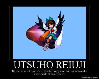 Utsuho Reiuji by EvilMariobot
Yeaaaah, there's a reason I'm not playing Subterranean Animism.  I haven't even beaten Utsuho on easy mode o.o;
