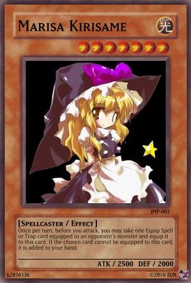 Marisa Kirisame by EvilMariobot
Quite a fitting effect, given Marisa's nasty habit of "borrowing" things.
