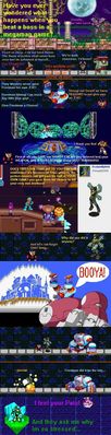 Frosted Exes by GandWatch
Another sprite comic sent in by GandWatch, this time explaining perhaps just why there was never a FrostMan.EXE.....  Maybe it was for the best...
