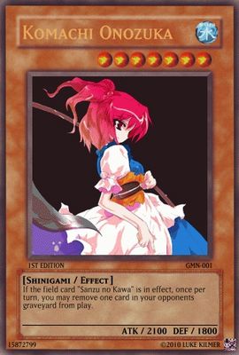 Komachi Onozuka by zacexe3
It's nice to see, judging from her card's effect, that Komachi will take her job seriously while in play ^_^;
