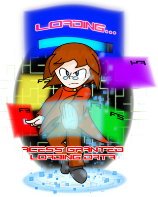 Loading Save State Data by GandWatch
Originally drawn by Catgame and colored by Neo, this is quite an impressive piece, showing the full power of Shagg's savestates.  If memory serves, this is inspired by Shagg's spell card use in the Pink Rose Garden Touhou game.

