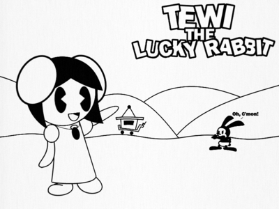 Lucky Lucky Rabbit by GandWatch
Poor Oswald, he just can't catch a break.  I can only imagine this is Tewi's fault somehow, some trick she played on the poor overlooked toon.

