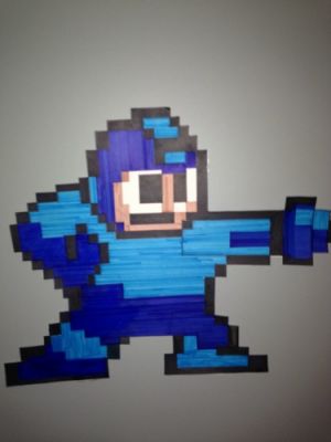 Pixel Mega Man by Rajan Saggu
This seems like something I would have done as a kid, make giant sprite art and stick it around my room, haha.
