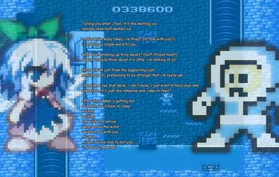 Melody of Icy Love by GandWatch
These lyrics are set to go with the Waterworks music from Megaman Network Transmission for the Gamecube.  Somehow, that song does seem to fit these two nicely.
