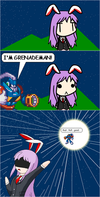 I'M GRENADE MAN by GandWatch
Sneaking up on Reisen can be bad for your health... unless you're after an express trip to the moon...
