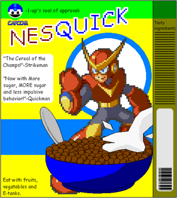 NesQuick by GandWatch
A discussion of cereal on my channel spawned NesQuick, the cereal of speedy spazzes!......  Differences aside, I do like chocolate cereals, so I'd have to give it a try...
