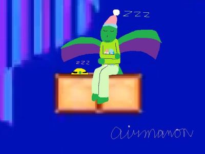 Sleep, Go by airmanon
During my Kirby's Adventure race with Kit, Shagg, Pink, and Chompie, I knew I was not going to win on time.  I decided I'd at least go for having every ability in the game at least once.  The decision was made by conciously getting Sleep.  Good night.
