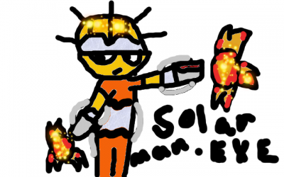SolarMan EXE by thesonicgalaxy
Here we have a Navi version of Solar Man.  He seems ready to torch the competition!
