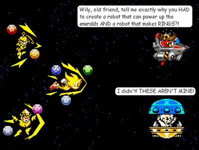 Teamwork by GandWatch
In Wily's defense, he's right, those two particular Robot Masters WEREN'T his creations X)
