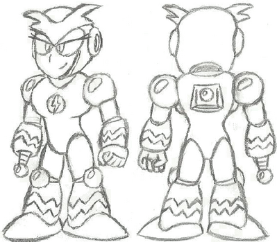 Voltage Woman Concept Art by Hfbn2
Here we have a little behind the scenes art of Voltage Woman, with her new, sleeker form, giving her a more feminine appearance.
