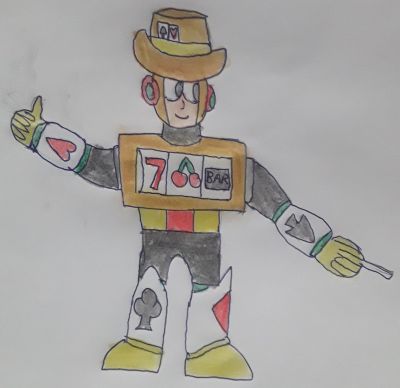 Vegas Man by Gabriel Dreemurr
The first custom Robot Master I ever created, way back in the ol' days of high school!
